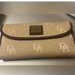 Dooney & Bourke Beige Monogram Wallet